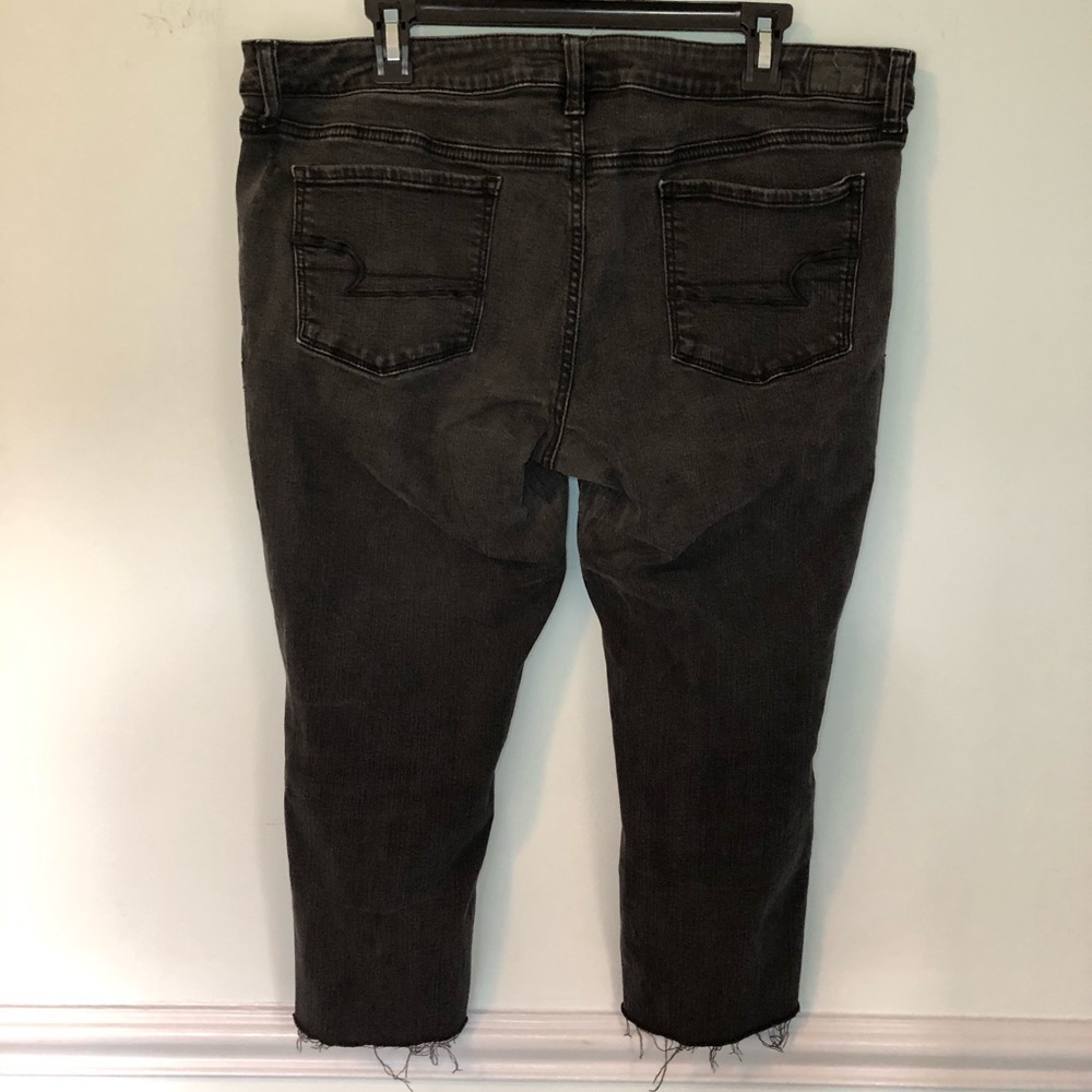 American Eagle Black Super Stretch Skinny Jeans - Picture 5 of 15
